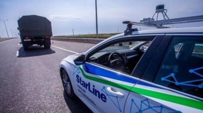 Отечественные беспилотные автомобили проехали по автоподходу к Крымсокому мосту